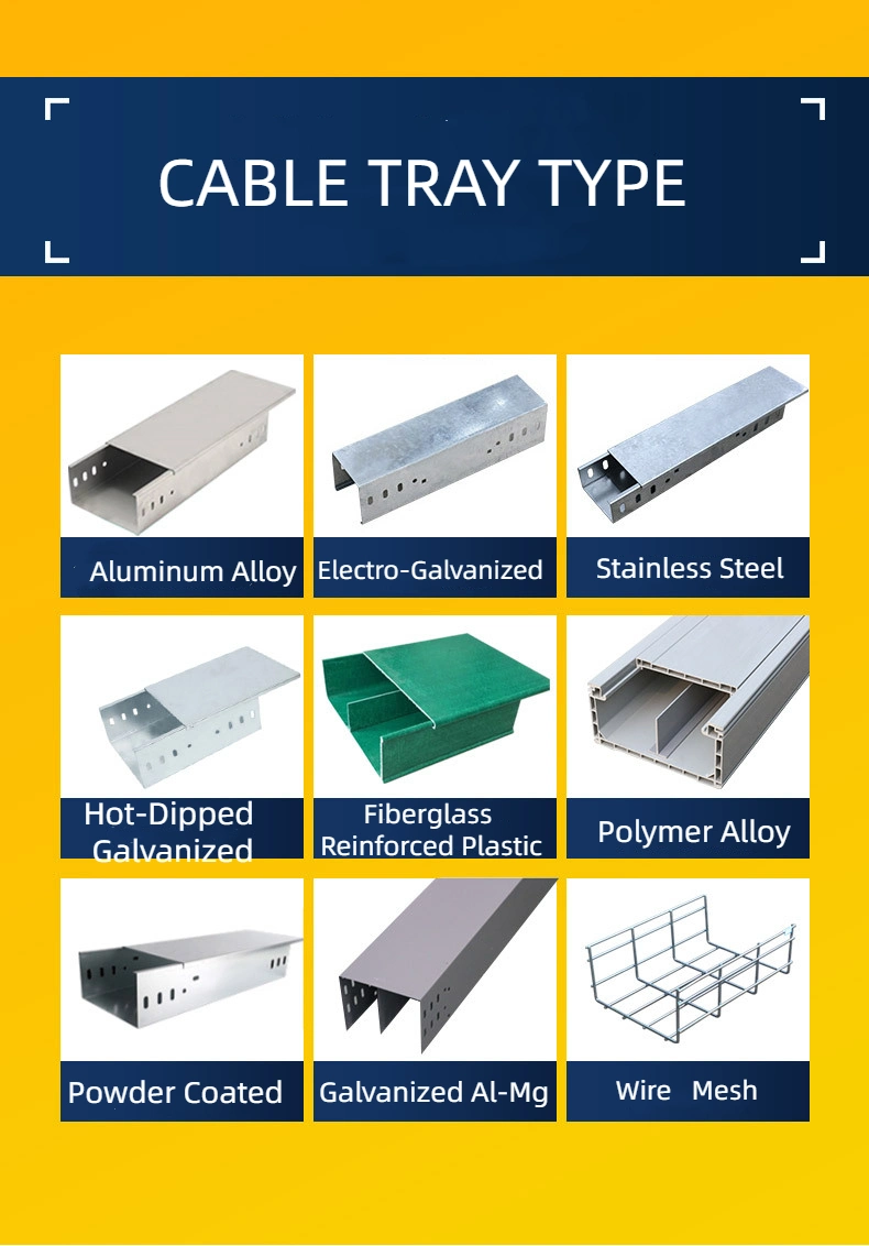 Hot-Dipped Galvanized Well Ventilated Professional Perforated Cable Tray