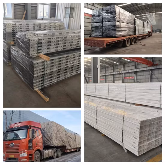 Usine adaptée aux besoins du client par OEM en plastique renforcé de fibre de verre de taille faite sur commande de chemin de câbles de type canal