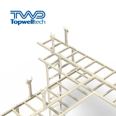 Chemin de câbles personnalisé par fournisseur 300mm 100mm panier en métal échelle de câble galvanisée à chaud